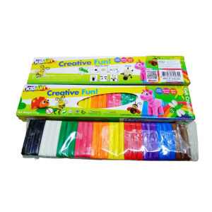 Hodeso Kid Art 10 Colors Modeling Clay 170g for Kids | Soft Non-Toxic Gluten-Free Clay for Creative Play | Educational Arts & Crafts Clay for School Projects & DIY Fun | Safe & Easy to Shape Clay Set – School & Office Supplies