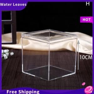 [Water]Hot Sale Freeshipping Rõ ràng Acrylic vuông Cube hộp có nắp đậy bền Kẹo hộp nhiều sử dụng trong suốt trường hợp tổ chức container