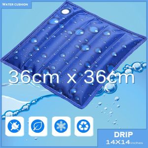 Snowflake Drip Print Water Filling Ice Cushion Home Car Chair Pad Cooling Pillow