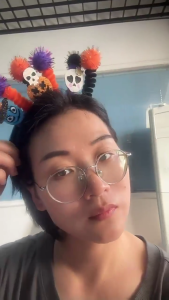 Elegant Skull And Bows Hairband Stretchy Comfortable Hair Accessories Headbands For Kids Adults Halloween Outfits