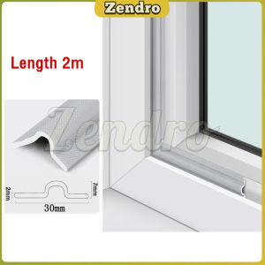 ZEO 2m Waterproof Foam Seal For Sliding Window Door Gap Window Sealing Strip Sealer Self Adhesive Tape