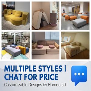 Modular Sectional Sofa Free Combination Lounge Premium Fabric Custom Color BTO Condo HDB Flexible Living Room Furniture