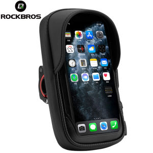 ROCKBROS Túi Đựng Điện Thoại Di Động Màn Hình Cảm Ứng Túi Gắn Thanh Tay Cầm Xe Đạp Phụ Kiện Xe Đạp Gắn Điện Thoại Di Động