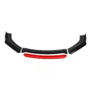 Universal Car Front Lip Anti-collision Bumper Spoiler Splitter Protection Guard Gloss Black