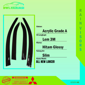 Talang air mitsubishi all new lancer evo 5 slim