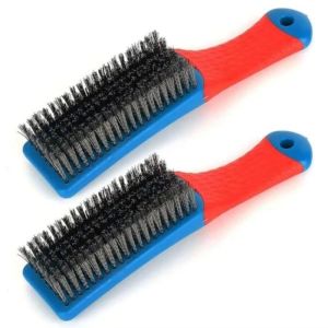 2pcs Wire Brushes Steel Wire Brush Large Encryption For Dirt Deep Cleaning Use