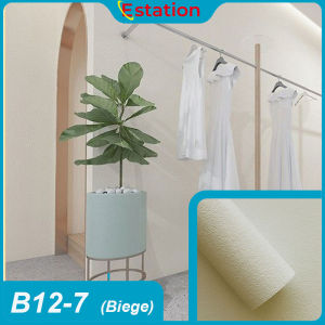 Estation - Wallpaper Linen Roll 50*280CM | Wallpaper Dinding | Sticker dinding | Wallpaper Coral