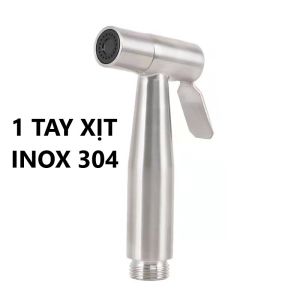 Đầu Vòi Xịt Vệ Sinh Bồn Cầu Không Dây INOX 304 KHÔNG DÂY KHÔNG CÀI tia nước xa mịn có video thử nước