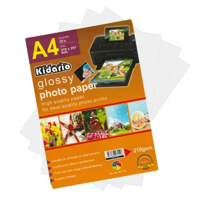 Kidario Premium Inkjet A4 Glossy Photo Paper 210gsm -20pcs