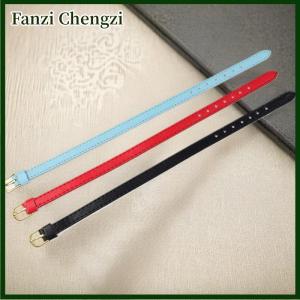 Fanzi 2PCS Pet Collar DIY Accessories New Dollhouse 8mm PU Leather Bracelet For Slide Charms Wristband Women Jewelry Making