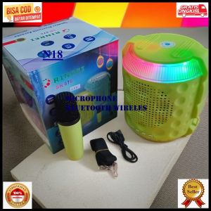N18 MICROPHONE ORIGINAL BLUETOOTH WIRELESS ADVANCE MIK MIC MIX SPEAKER SPK SPEKER PORTABLE BLUTUT KA