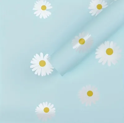 20pcs | Daisy Bouquet Wrapping Paper – Fresh As You Floral Design Perfect for fresh bouquets gift