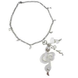 Modern Music Note Pendant Necklace Chain Necklace Music Note Neck Plastic Texture for Women Who Love Details