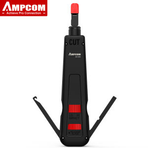 AMPCOM Punch Down Tool 110 Type Multi-function Network Cable Tool Telephone Impact Terminal Insertion Tools for RJ45 RJ11