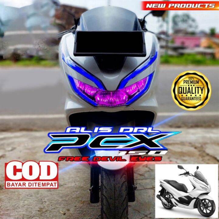 Lampu Alis Drl Led Pcx Bonus Devil Eyes Lazada Indonesia