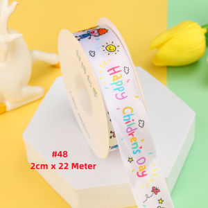 UMI Ribbon 18/22 Meter Full Roll for Birthday Cake Gift Kids Material Polyester DIY Handmade Gifts