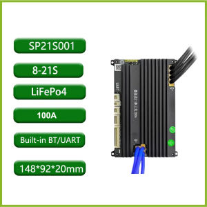 8-21S 100A 120A JBD Smart BMS  LiFePO4 8S 24V 16S 48V Lithium Battery Management System  Built-in BT with UART NTC