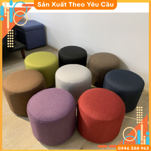 [Xả Kho - Giá Xưởng] Ghế Đôn Tròn Sofa Ghế Bàn Trang Điểm Loại Tròn Sản Xuất Kích Thước Màu Sắc Theo Yêu Cầu Của Người Sử Dụng