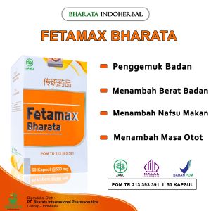 Obat Penggemuk Badabn Menambah Berat Badan Meningkatkan Nafsu Makan Fetamax Bharata Kemasan 250g Isi 50 Kapsul Garansi Uang Kembali 100%