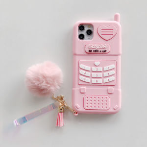 3D  Phone Case For iPhone 7p 8p 11 12 Pro Max 13 14 Pro Max Plus X XS XR Case Casing Cover CUTE CARTOON  Girl Pink Barbie Tel Phone Soft Silicone Shell