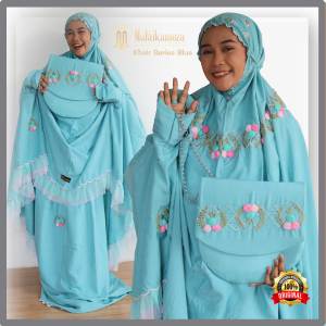 Malaikamoza Mukena Dewasa Daily Bordir Timbul Mukena Hadramaut Berlengan Unik Bahan Katun Sutra Adem Tas Cantik Khair Series Mukenah Mewah Mukena Jumbo Mahar Seserahan