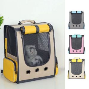 NEXASHOP ความจุขนาดใหญ่ กระเป๋าเป้สำหรับแมว ออกซ์ฟอร์ด ระบายอากาศได้ดี กระเป๋าใส่สัตว์เลี้ยง ทนทาน ป้องกันน้ำ กระเป๋าถือสำหรับแมว แมว