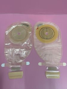 (1 Box) Coloplast Alterna 13860 Transparent 1-Piece Drainable Ostomy Stoma Bag | Transparent pouch with integrated barrier cut-to-fit 125-175 mm hide-away drainable outlet max size.