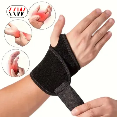CCW 2Pcs Wrist Support Braces Sports Exercises Training Hands Protector Wrist Wraps with Thumb Loops - Fits for Both HandsArthritis