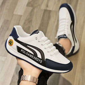 รองเท้าสนีกเกอร์รองเท้าสนีกเกอร์การสลายตัวของรองเท้าบอร์ดพื้นรองเท้าแฟชั่นผ้าไมโครไฟเบอร์หนังผ้าระบายอากาศแบนแบน