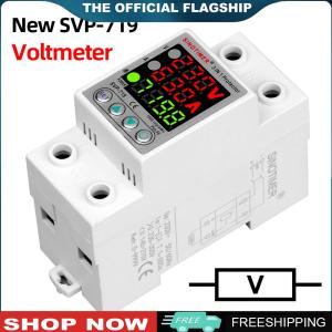 【New Arrival】 220V 40/63A Adjustable Over Under Voltage Protective Device Current Protection Limit Voltmeter Energy Meter
