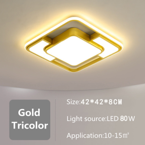 YHLAMP 80W Nordic Modern High-Power Tricolor Indoor Ceiling light For Living room Led Chandelier Ceiling lights