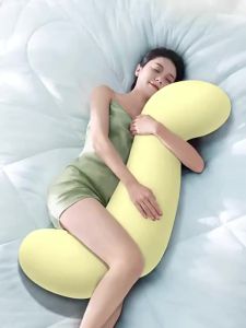 Detachable & Washable Long Rectangle Side Sleep Leg Pillow for Girls - Cute Memory Foam Filled Pillow for Universal Use