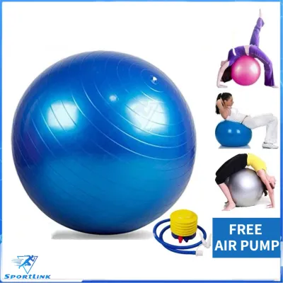 SG Stock. Anti-Burst Yoga Ball Burst Resistance Yoga Ball Weight Loss Bola Yoga Fitness Portable Yoga Exercise Ball