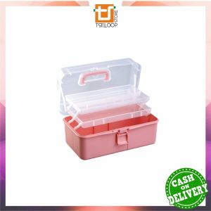 OFM-C1050 Kotak Penyimpanan Kotak Obat 3 Tingkat Tool Box Kotak Jepit Rambut Storage Box Serbaguna