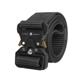 Tactical Belt for Men / Self-defense Belt for Men / Elastic Belt with Automatic Buckle / Nylon Military Tactical Belt for Men