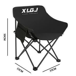 【24 Hours Delivery】Foldable Moon Stool Outdoor Folding Camping Chair Fishing Stools Picnic Hiking Chairs Beach Moon Chair Kerusi Lipat