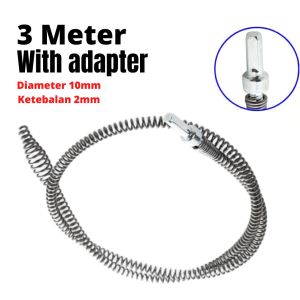 Alat Kawat Dengan Adaptor Bor Anti Sumbat Pipa Pembersih Saluran Air