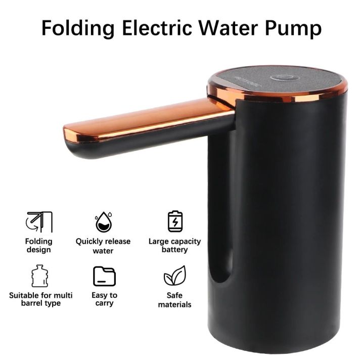 Wireless Electric Water Pump USB Rechargeable Folding Small Automatic ...