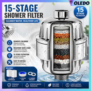 Stages Shower Water Filter Remove Chlorine Heavy Metals Filtered Showers Head Soften For Hard Water Bath Filtration Purifier