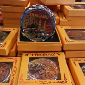 กระจก กระจกกลม ตลับกระจก ขนาดกล่อง 3.5x3.5 นิ้ว