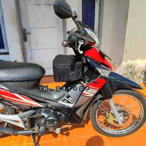 Keranjang Honda Supra x 125 DD R FULLSET MINIMALIS Keranjang Set Cover Tas Bagasi Tengah Supra X 125 R Dobel Disk Rak Tengah supraX Batman Besi Bagus