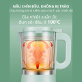 Máy xay nấu làm sữa hạt Mishio 800w làm sữa nhuyễn mịn không cần lọc bã - Hàng chính hãng. 