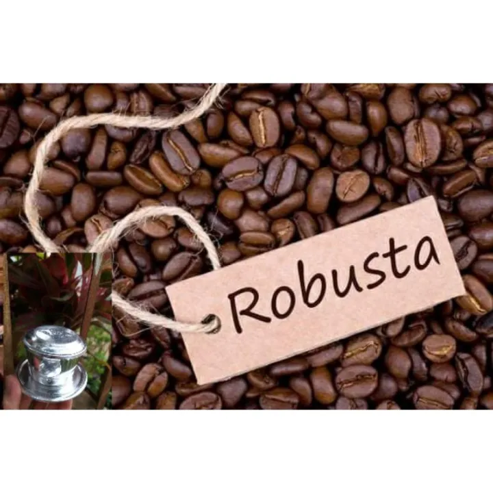1KG CÀ PHÊ HẠT Robusta RANG MỘC