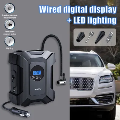 Pompa Ban Mobil Intelligent LED Digital Display Portable Pompa Ban Mobil Truk Motor Elektrik Udara Inflator Ban Mobil Pompa Ban Otomatis
