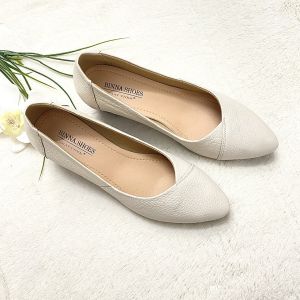 GIÀY nữ mũi nhọn đế xuồng  BINNA-15giày da thật êm mềm đế 5cm chống trơn trượt bảo hành keo đế 2 năm