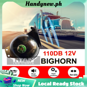 【PRELOVED+COD】2 pcs Car Horn Big Horn Car Horn Loud Truck Horn 12v Waterproof Used for Trucks Trains and Ships Electric Snails for Cars Motorcycles Alternative Electronic Parts