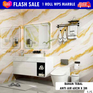 Wallpaper Dinding Marble Roll Foam PVC Premium 3 Meter / Wallpaper Dinding Marble 3mm Premium