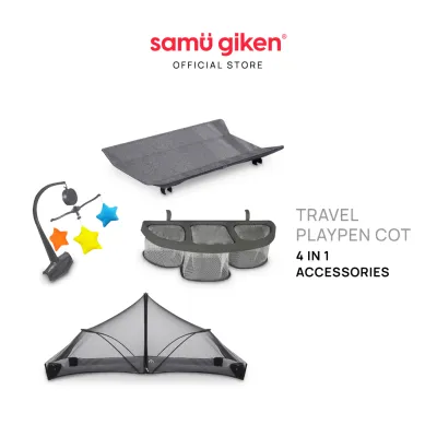 Samu Giken Travel Playpen Baby Cot Multifunction Foldable / Double Layer & Playpen Model: TC200-GY