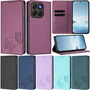 For Motorola Moto G57 Power Edge 70 G56 G06 G86 Power E15 G15 Power Butterfly Pattern Wallet Leather Card Slot Book Flip Stand Skin Cover Case
