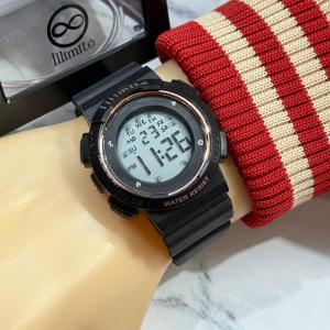 Jam Tangan Wanita Digital 8657 Tali Karet Tahan Air Garansi Resmi 1 Tahun